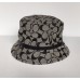 Coach Signature Crusher Bucket Hat with Leather Band No 141 Black/White Small  eb-65256999